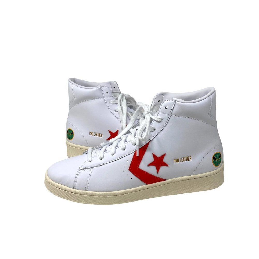 Converse  Pro Leather Hi White Red Orange Shoes Sneakers Low Top Women's 171197C - Picture 7 of 9